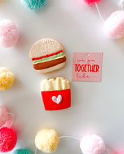 Load image into Gallery viewer, Burger &amp; Fries MINI Cookie 2 pack
